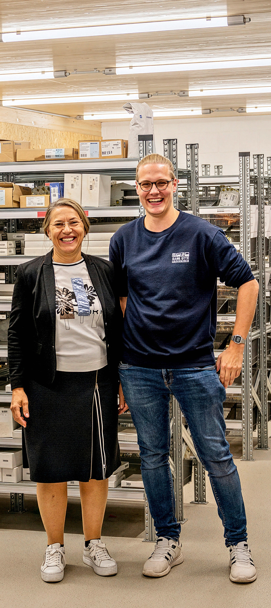 Beraterin Doris Paulus und ­Handwerkschef Sven Otte freuen sich über den ­Projekterfolg.