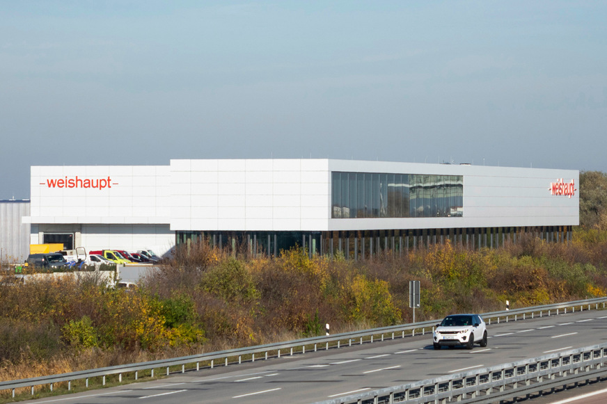 Die neue Weishaupt Niederlassung Leipzig liegt direkt an der A9.