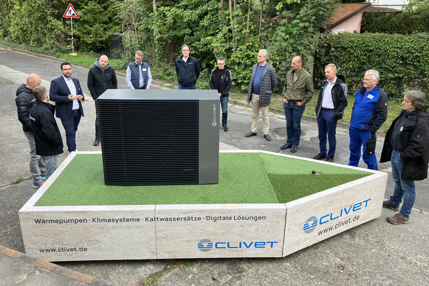 Edge Pro, die neueste Generation Monoblock Luft-Wasser-Wärmepumpen, war mit vor Ort.