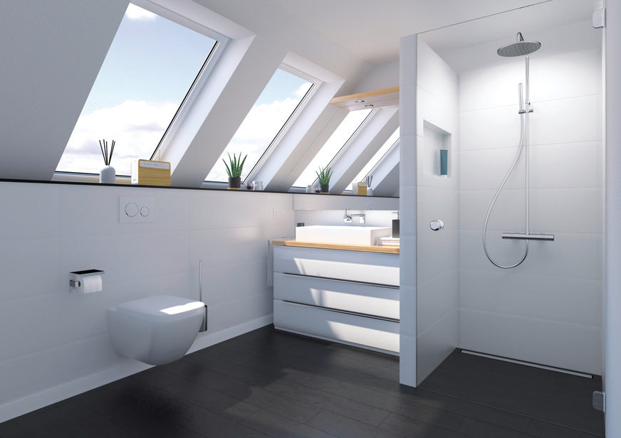 Das Duschwandmodul vereint mehrere Gewerke und Arbeitsschritte in einem Produkt. Die Ausführung der Verrohrung entfällt, und damit die Komplexität klassischer Installationswände. So geht die Montage besonders schnell, und es entsteht wenig Lärm und Schmutz.