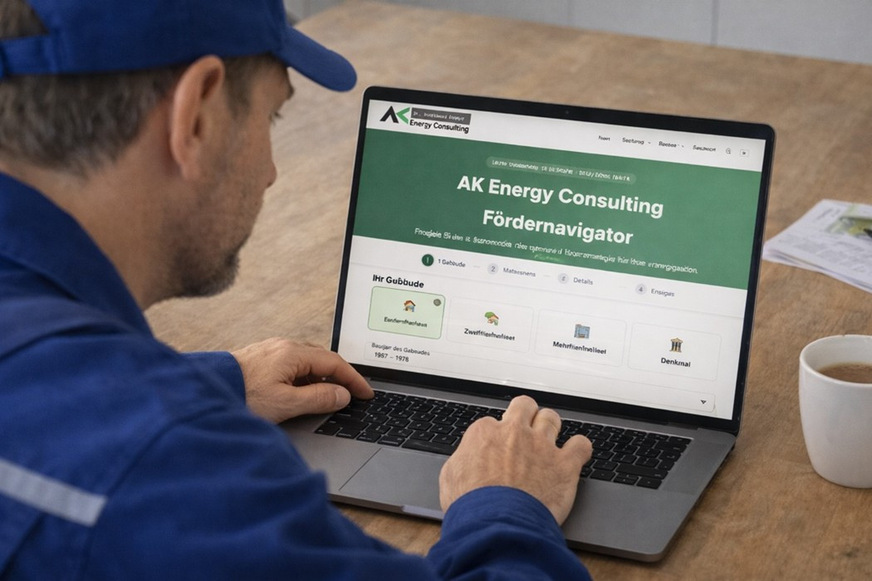 Ein neuer Online-Fördernavigator von AK Energy Consulting erleichtert SHK-Betrieben die Kundenberatung.