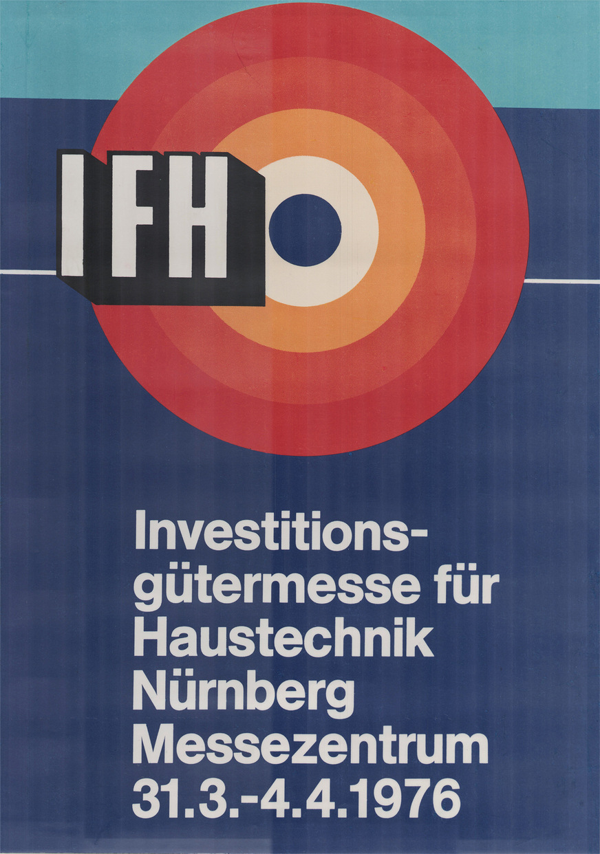 So sah das erste Plakat der IFH 1976 aus.