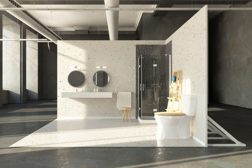 Ausstellungsstand auf einer Messe.