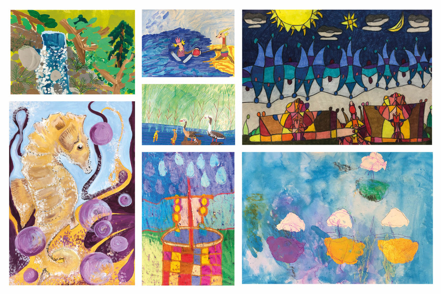 In guter bunter Tradition hat perma-trade Wassertechnik auch in diesem Jahr anlässlich des Weltwassertages wieder eine Malaktion mit dem „Atrio Kreativwerk für Menschen mit Behinderung“ initiiert. Die Collage zeigt einige ausgewählte Werke dazu.