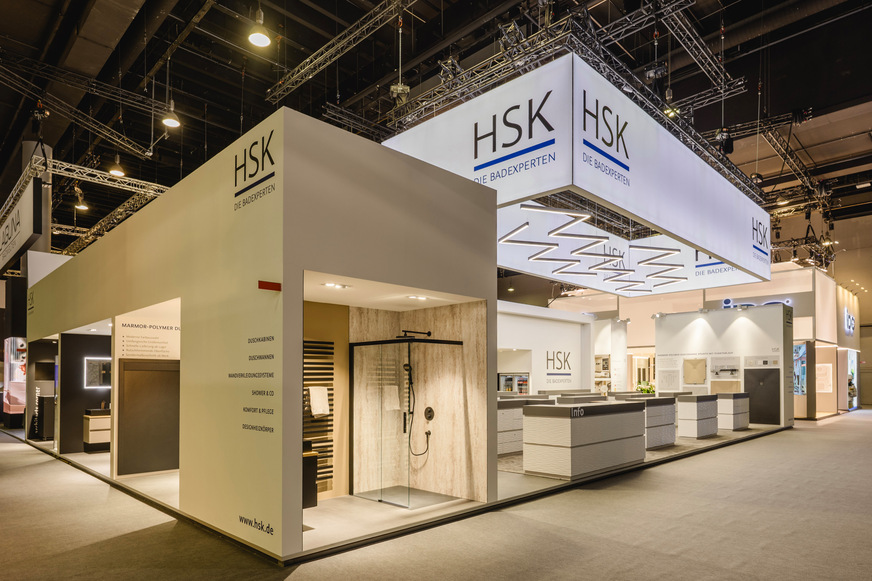 HSK Duschkabinenbau präsentiert Produktneuheiten rund um den Duschplatz.