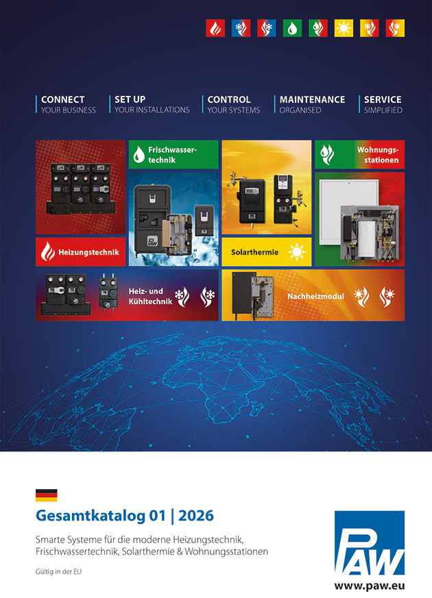 Jetzt auch wieder in Print verfügbar: Der neue PAW-Katalog präsentiert zahlreiche Produktinformationen, Neuheiten und praktische Anwendungsbeispiele.