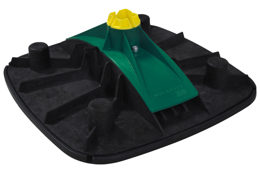 Der Yeti-480-Montagefuß steht für nachhaltige und zuverlässige Flachdachaufständerungen.