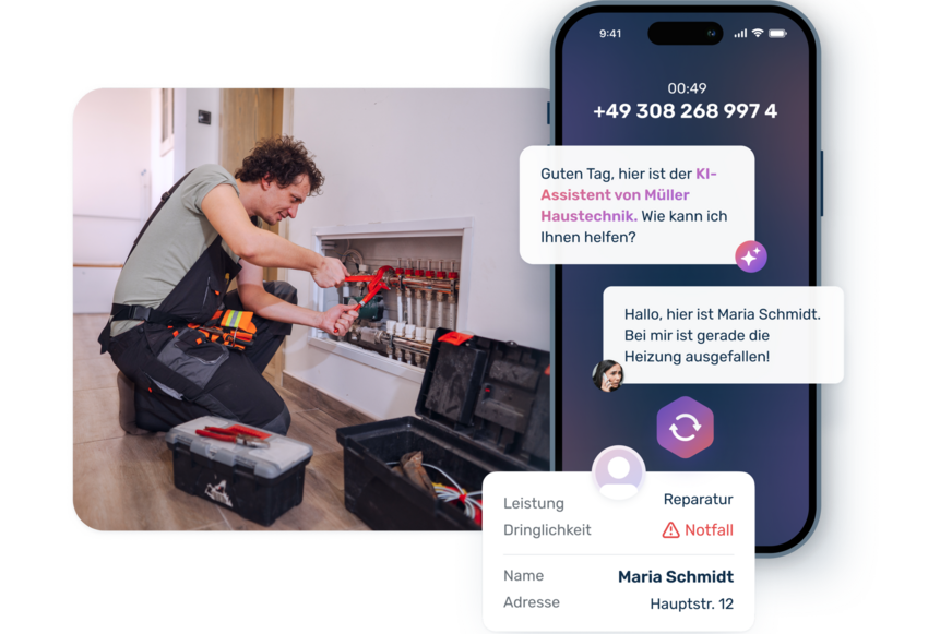 Tooltime erweitert seine Hand­wer­ker­soft­ware um einen KI-ba­sier­ten Telefon­as­sis­ten­ten, der Anrufe ent­ge­gen­nimmt und An­lie­gen struk­tu­riert erfasst.