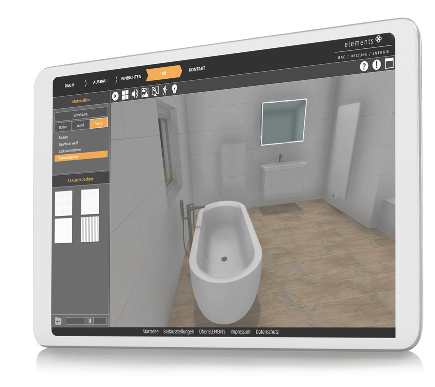 Die Softwarelösungen von Palette CAD lassen sich individuell an das Corporate Design von Elements anpassen.