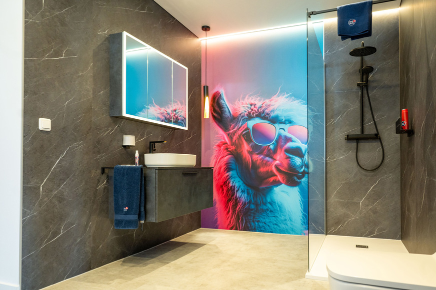 Innenansicht des Bad & Body Showrooms in Osnabrück.