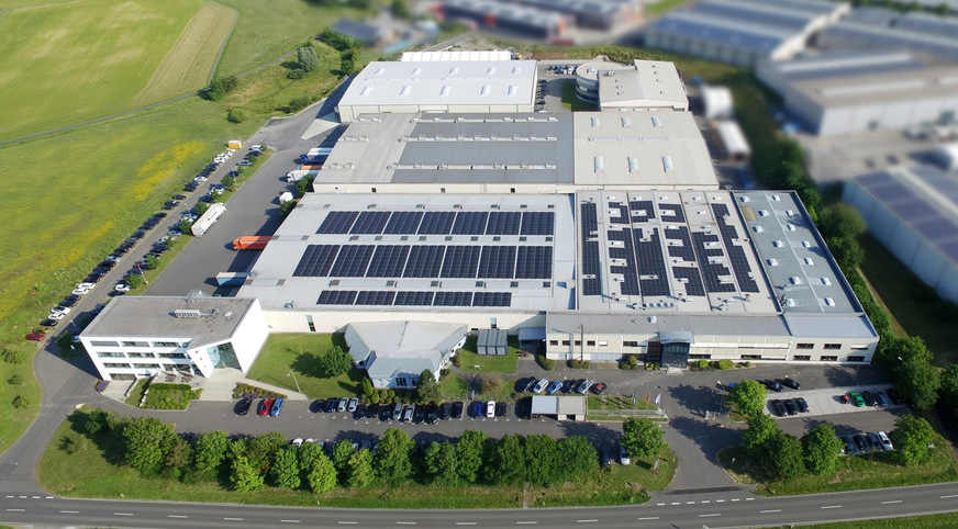 Die Systemair Deutschland GmbH und die Systemair GmbH, Firmengebäude und Produktionshallen, Standort Windischbuch.