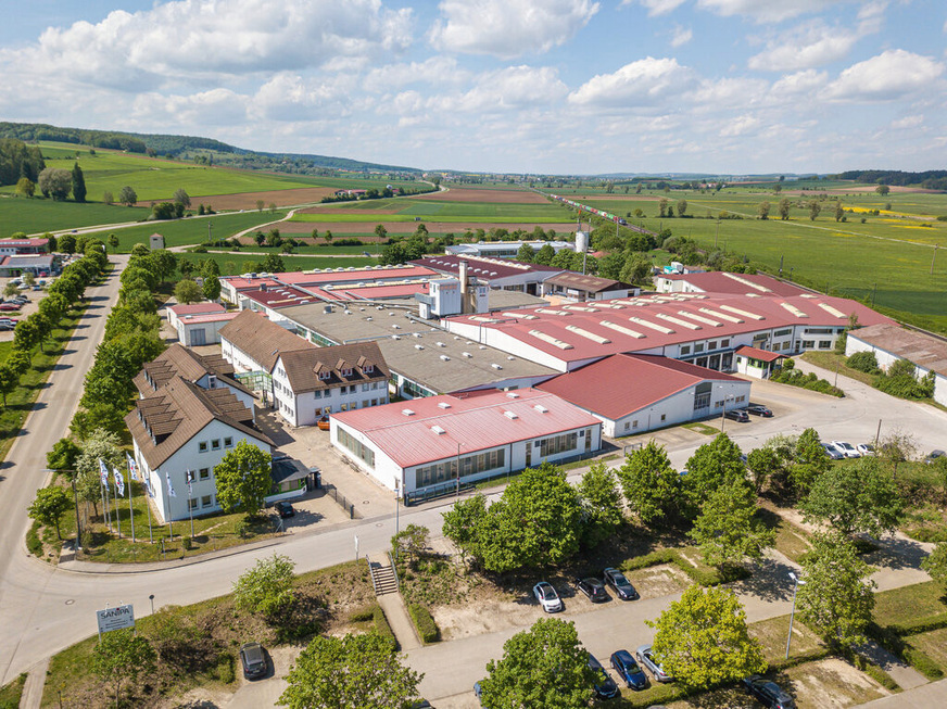 Luftaufnahme des Standorts Treuchtlingen.