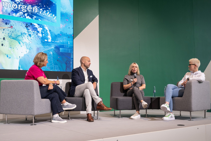 Die Podiumsdiskussion zum Thema „NextGen Leadership“
