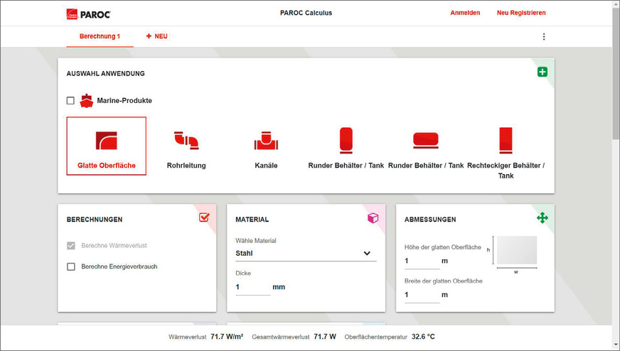 Rohrdämmung gemäß DIN EN ISO 12241 für die TGA und industrielle Anwendungen kann mit Programmen wie Calculus auch mobil berechnet werden.
