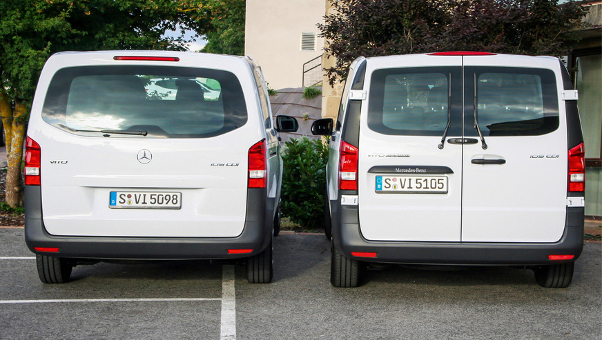 Viele Optionen: Manche Kastenwagen gibt es vollverblecht, teilverglast, mit Heckklappe oder mit Flügeltüren.