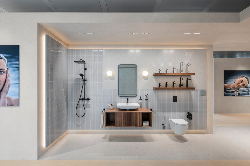 Showroom-Bereich im neuen Water Experience Center.