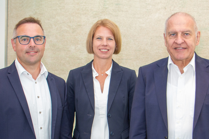 Von links: Harald Wiedenmann, Sandra Stricker und Dr. Günter Stoll.