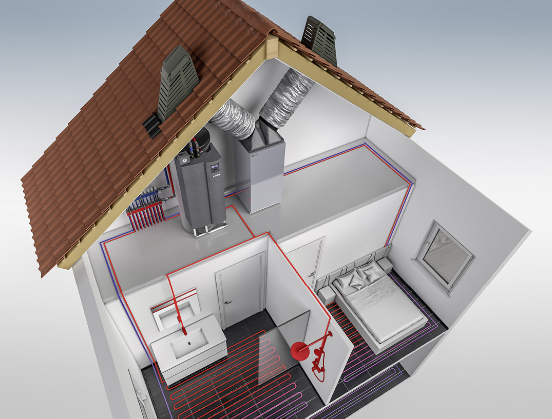 alpha-innotec - Zur Installation auch unterm Dach
