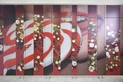 WC-Trennwandsystem PRIMO mit Digitaldruck 