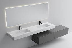 Nero 01 in Kombination mit Badobjekten von Vallone