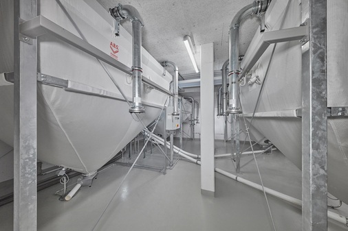 Flexibles Silo inklusive Fördertechnik - © A.B.S. Silo- und Förderanlagen GmbH