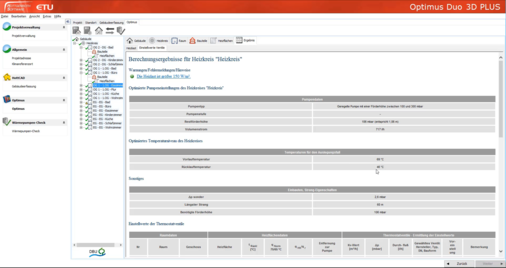 Die Spezialsoftware Optimus berechnet schnell und einfach den hydraulischen Abgleich von Heizsystemen in Bestandsgebäuden nach Verfahren B. - © Hottgenroth Software AG