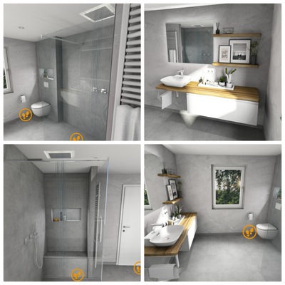 Kaum zu unterscheiden: Roxannes 3D-Planungen und das realisierte Ergebnis. 