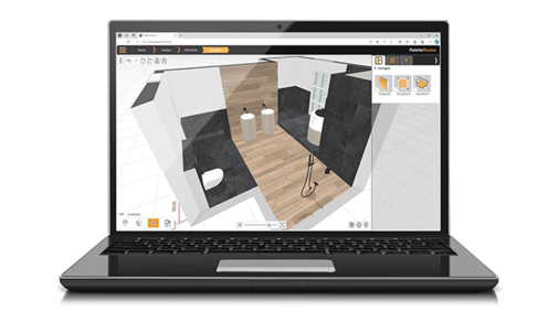 Über die Cloud wird die Raumplanung aus Palette Rooms nahtlos in Palette CAD importiert – für die weitere Bearbeitung und die Highend-Präsentation