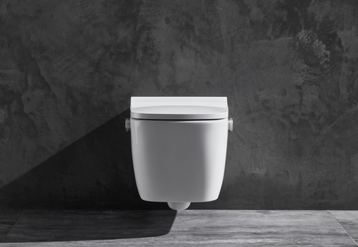 Bedienung leicht gemacht – einmal auf der rechten Seite drehen und der Duschstab fährt aus. Auf der linken Seite wird stufenlos die gewünschte Wohlfühltemperatur eingestellt. 