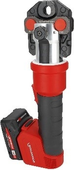 Der kompakte und leistungsstarke eDirectDrive Antrieb sowie die innovativen gewichts- und formoptimierten NANO iJAW Pressbacken machen die ROMAX NANO zur weltweit kleinsten und leichtesten 32 kN Pressmaschine