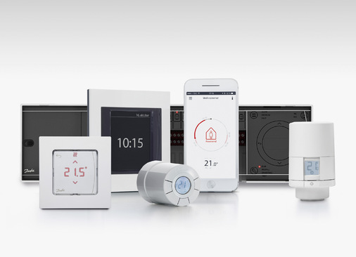 Zu den Voraussetzungen für den automatischen hydraulischen Abgleich gehören intelligente Steuerungssysteme wie etwa Danfoss Eco und Danfoss Link (für Heizkörpersysteme) sowie Danfoss Icon (für Fußbodenheizungen).