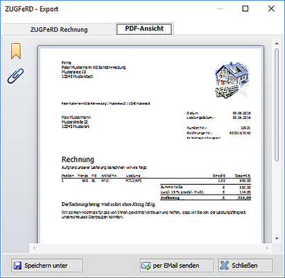 Eine ZUGFeRD-Rechnung erleichtert die Handhabung bei der Bezahlung des Kunden: Der Zahlungseingang wird beschleunigt, die Liquidität verbessert.