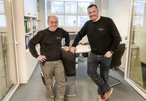 Haben gemeinsam eine digitale Ausstellung gebaut: Mike Hechinger-Krasselt (links) und Christian Zinser, umgesetzt mit einer Lösung von Palette CAD.