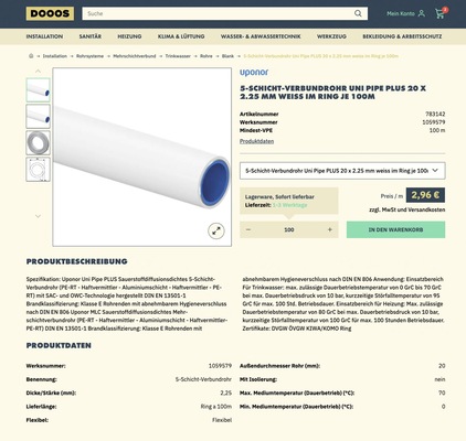 … und kann direkt in den Warenkorb gelegt werden.