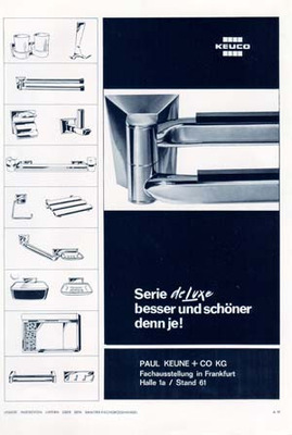 1961 entwickelt Keuco seine erste eigene Serie namens De Luxe. - © Keuco

