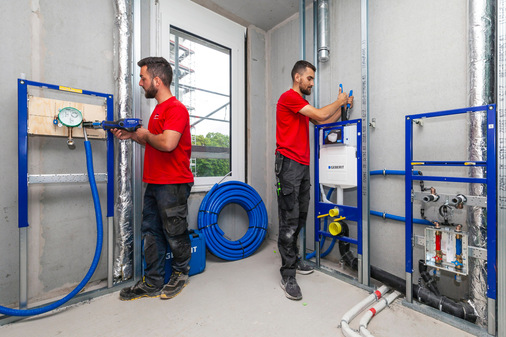 Tempo war bei dem Bauprojekt das A und O, weil die Monteure nach Taktplan arbeiten mussten. 