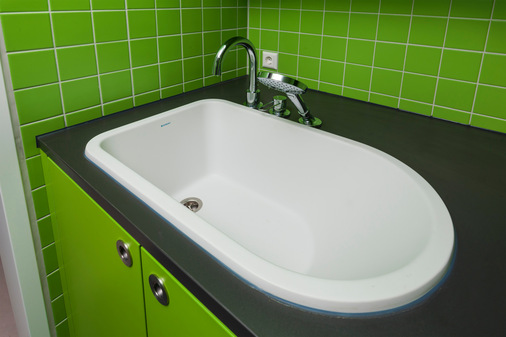 In den Waschräumen der Kita kamen auch jeweils Badewannen der Serie Bambini zum Einsatz.