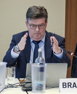  Helmut Bramann schilderte, wie und wo der ZVSHK auf der großen politischen Bundesbühne aktiv gewesen ist im Jahr 2023.