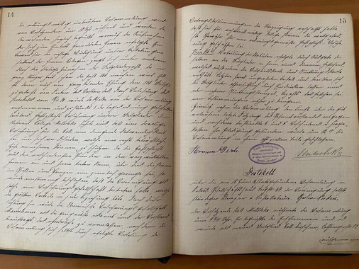  Protokollbuch von 1905.