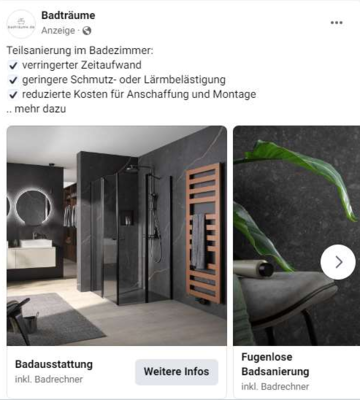  Social Media Anzeigen stellen den redaktionellen Mehrwert für Endkunden in den Fokus und schaffen mehr Reichweite für die Plattform.