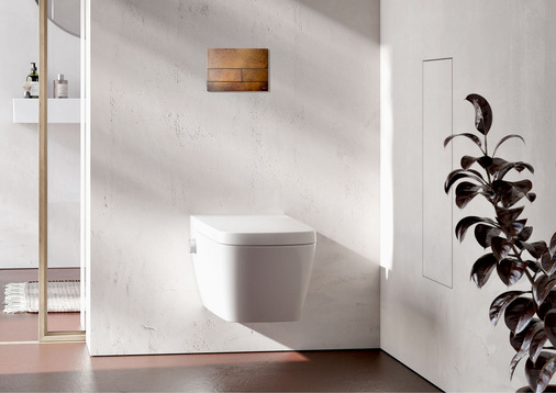  Mit Design-Betätigungsplatten lassen sic﻿h Akzente setzen – unabhängig davon, ob es sich um mechanische, elektronische oder pneumatische Betätigungen handelt.