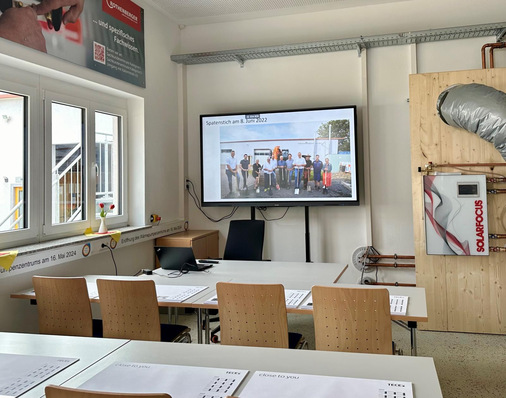  Schulungsraum des Wärmepumpenzentrums.
