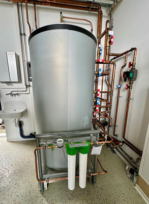  Ein funktionsfähiger Pufferspeicher dient als Unterrichtsmaterial.