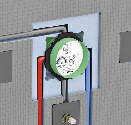 Weitgehend ­vorgefertigt auf die Baustelle geliefert: Die Handwerker mussten das   Wedi-­Element vor Ort lediglich oben und unten etwas kürzen, dann passte es perfekt.