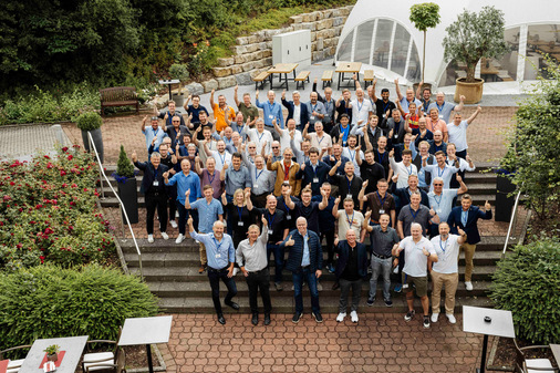 Gruppenbild von oben
