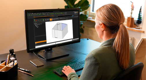 Palette CAD hat eine Schnittstelle, die es ermöglicht, die von Metaroom generierten 3D-Modelle weiterzuverarbeiten.