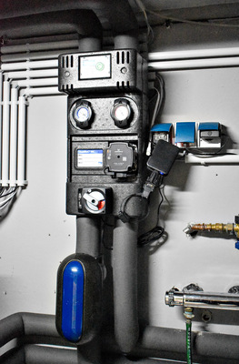Eine wich­tige Komponente der neuen Anlage ist die ­Heizungspumpe HeatBloC MC42.