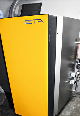 Der Kombikessel Eta Twin versorgt das Einfamilienhaus mit Wärme.