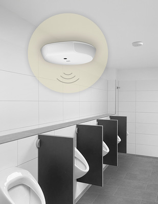 Smartes Urinal-Spülsystem.