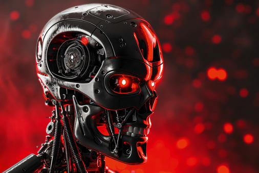 Die Popkultur hat KI vor allem im Kino nicht immer positiv dargestellt. In „2001: Odyssee im Weltraum“ war die KI HAL 9000 (l.) der Bösewicht, in der Terminator-Filmreihe hat sich Skynet (r.) zum Gegner der Menschheit aufgeschwungen.